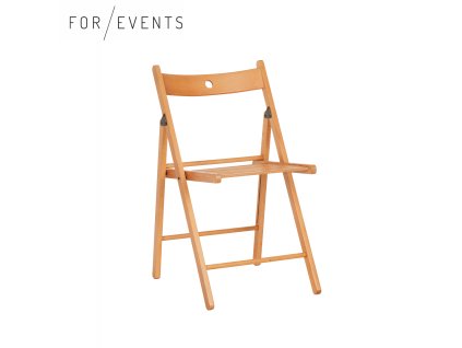 Židle G skládací - světle hnědá