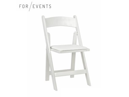 Židle skládací Wedding - bílá