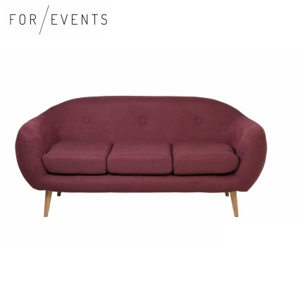 sofa DIVA  tm. vínová