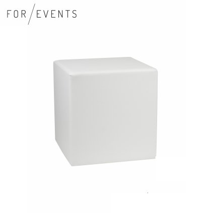 Sedák kostka 45x45cm bílá