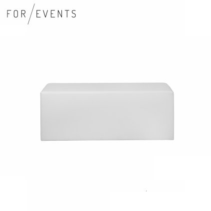 Sofa sedák kostka 45x120 bílá