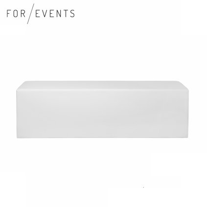 Sofa sedák kostka 45x160 bílá
