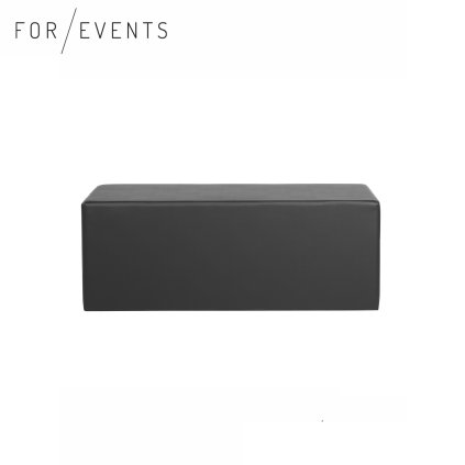 Sofa sedák kostka 45x90 černá