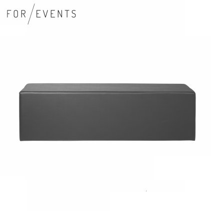 Sofa sedák kostka 45x160 černá