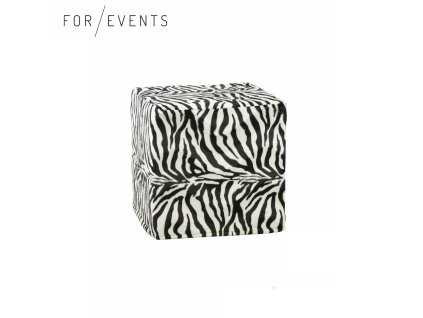 Sedák kostka 45x45 Zebra