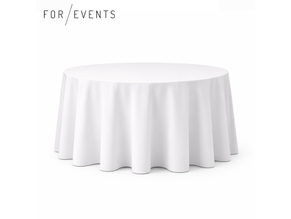 Ubrus bílý kulatý 320cm