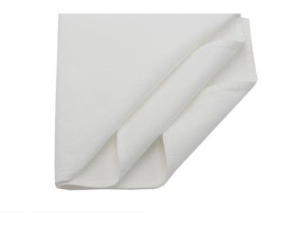 Plátěné ubrousky bílé 50x50 cm