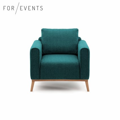 Křeslo Vivonita petrolejová / zelená