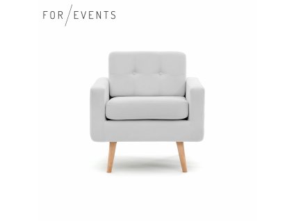 Křeslo Ina světle šedé