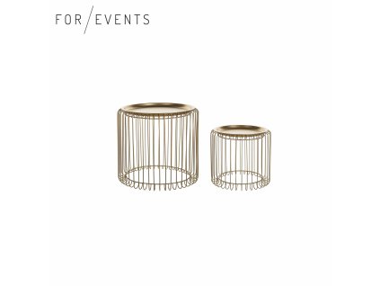 Lounge stolek Beri zlatá sada