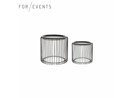 Lounge stolek Beri černá sada