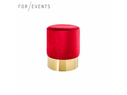 Taburet Bona červený