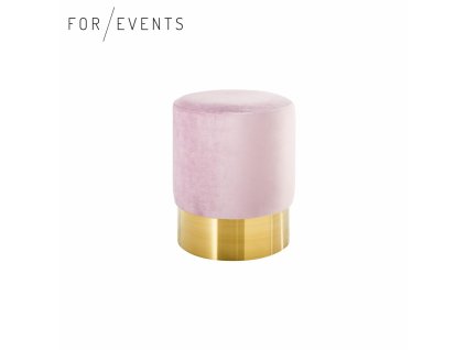 Taburet Bona světle růžový