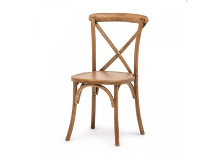 Židle dřevěná hnědá X