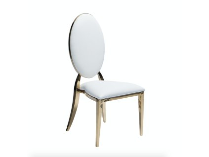 Židle Dubaj bílo-zlatá