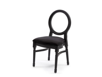 Židle Louis černá s dírou