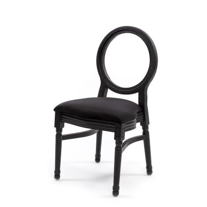 židle Louis černá s dírou