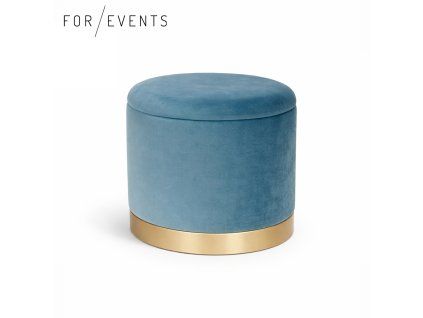 Taburet Caren modrý velký