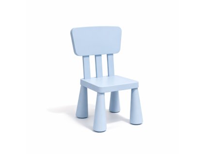 Dětská židle plastová světle modrá