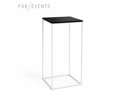 Koktejlový stolek bílá / černá