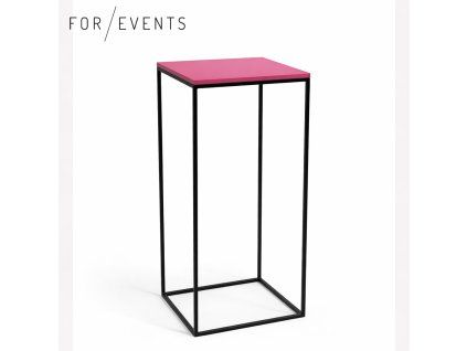 Koktejlový stolek černá / růžová