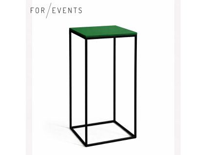 Koktejlový stolek černá / tmavě zelená