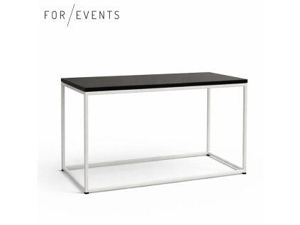 Konferenční stolek 80x40 cm bílá / černá