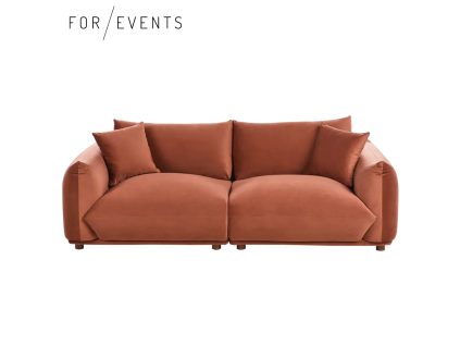 Sofa Luvos zlatohnědá