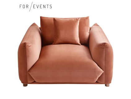 Křeslo Luvos zlatohnědá