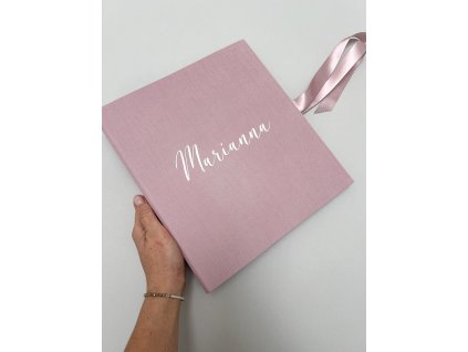 Růžové album pro miminko Marianna
