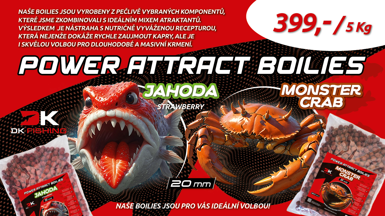 DK FISHING boilies Power Attract