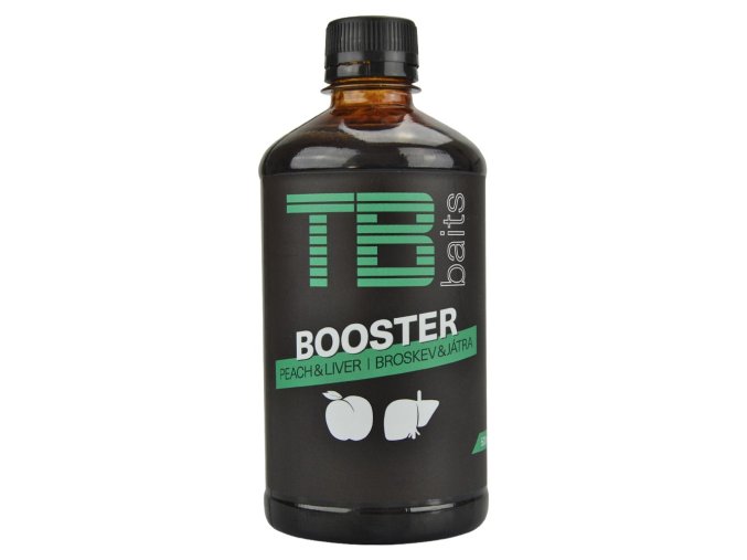 tb baits booster peach liver 500 ml