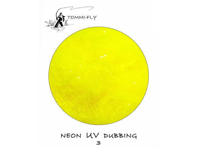 NEON UV Dubbing fluo žlutá tmavá 3
