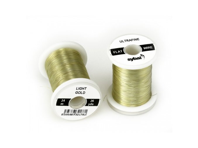 SYBAI Flat colour Wire Ultrafine, Light Gold