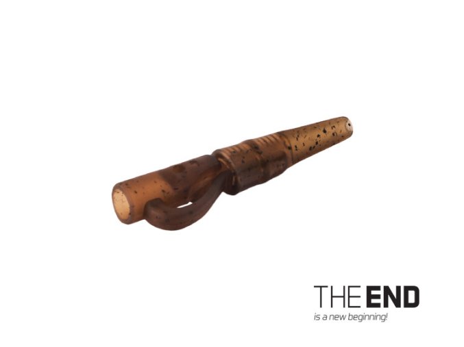 Závěsný PIN klip s gumičkou THE END 10ks G ROUND