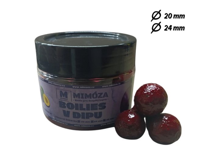 Dipované boilies Pikantní švestka