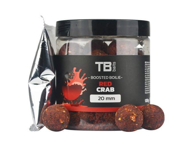 TB Baits Boosterované Boilie Red Crab 120 g 20 mm