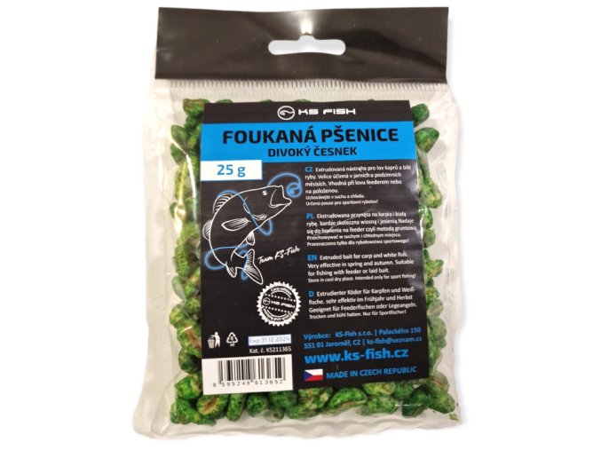 KS Fish foukaná pšenice 25g česnek