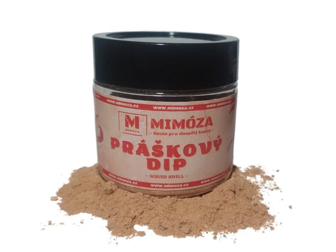 práškový dip squid krill