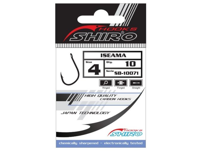 Mistrall háček Iseama s očkem Velikost 6, 10 ks2