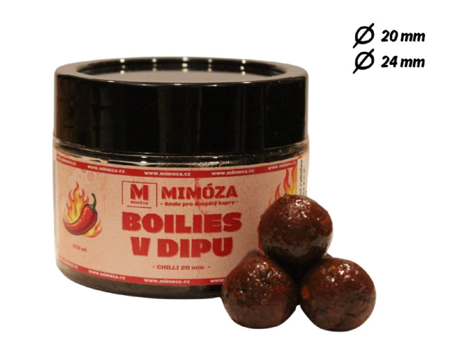 Dipované boilies chilli