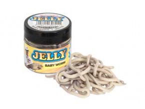 jelly baits worm bílá