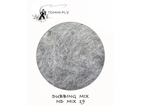 Dubbing mix šedá 19