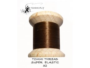 Tommi thread Super Elastic hnědá 80m 32