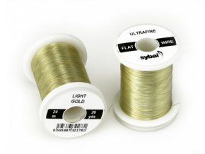 SYBAI Flat colour Wire Ultrafine, Light Gold