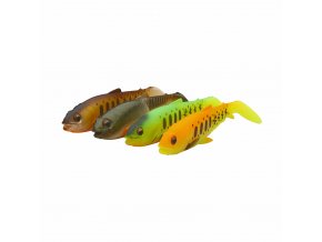 SG Craft CANNIBAL Paddletail 6,5cm 4g dark water mix 4pcs