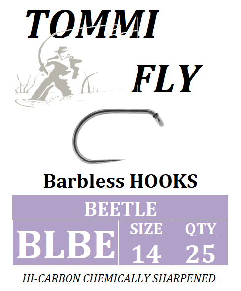 Háčky bez protihrotu Tommi-fly Beetle, velikost 12 -25ks