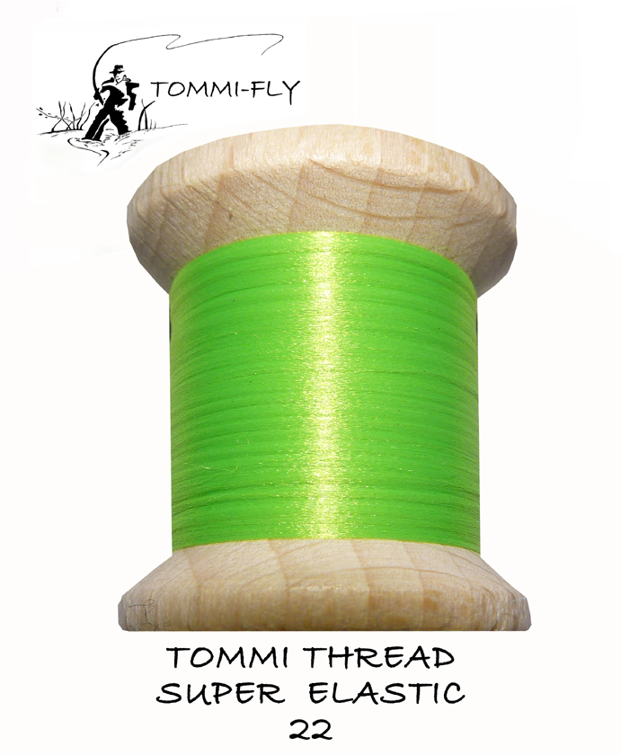 Tommi thread Super Elastic - fluo zelená 80m
