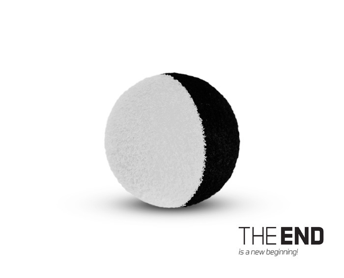 THE END ZIG černo-bílé 10ks 15mm
