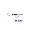 Rotačka CLASSIC BARBLESS 00 silver (black chartreuse body)